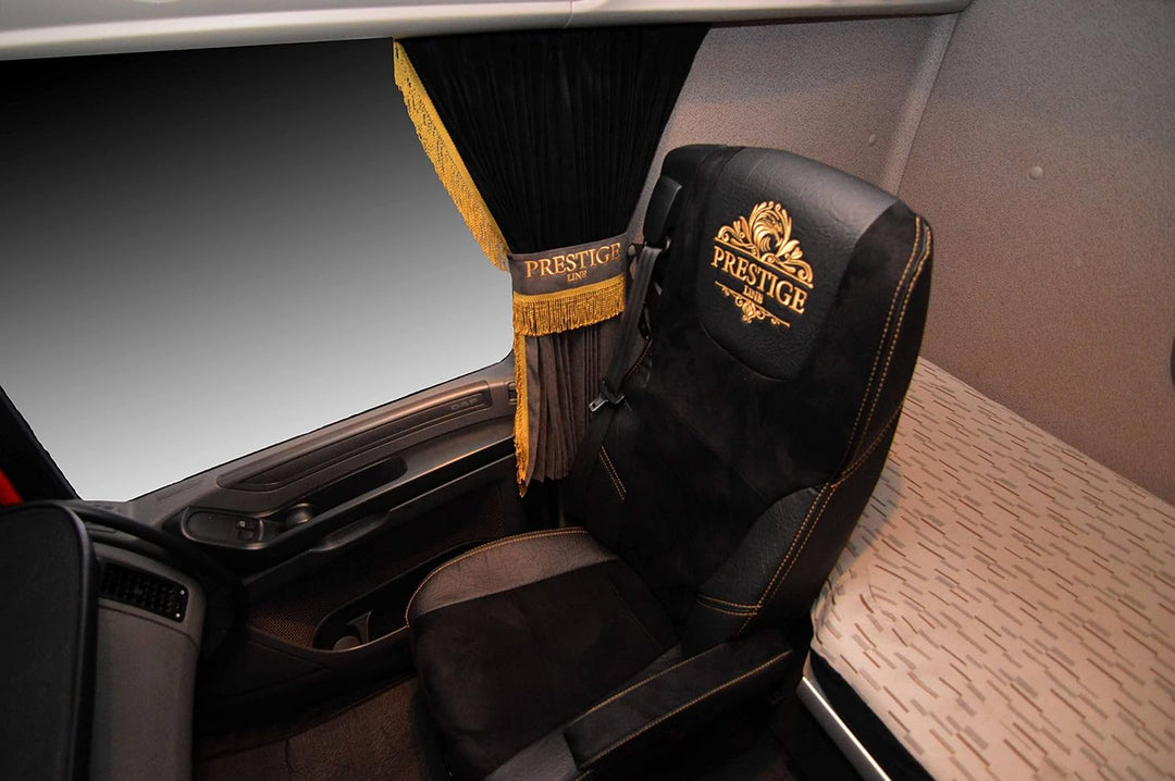 SITZBEZÜGE Prestige LINE DAF 106 XF ab 2013 (SCHWARZ), SCHWARZ