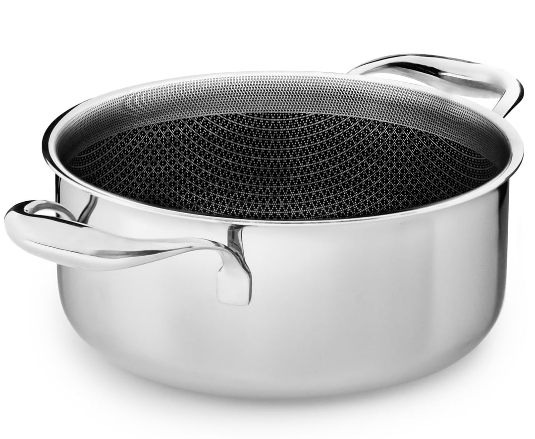 Kochtopf 20 cm, 2.8 l | Beschichteter Topf Induktion | Für Alle Herdarten | Kratzfeste Antihaft-Ober