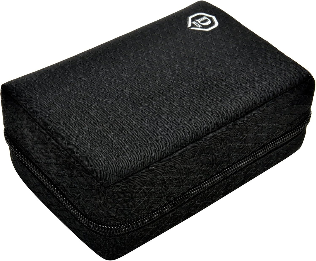 ONE80 Double Darttasche für Darts Dart Wallet Dart Cases Schwarz, Schwarz