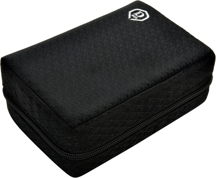 ONE80 Double Darttasche für Darts Dart Wallet Dart Cases Schwarz, Schwarz