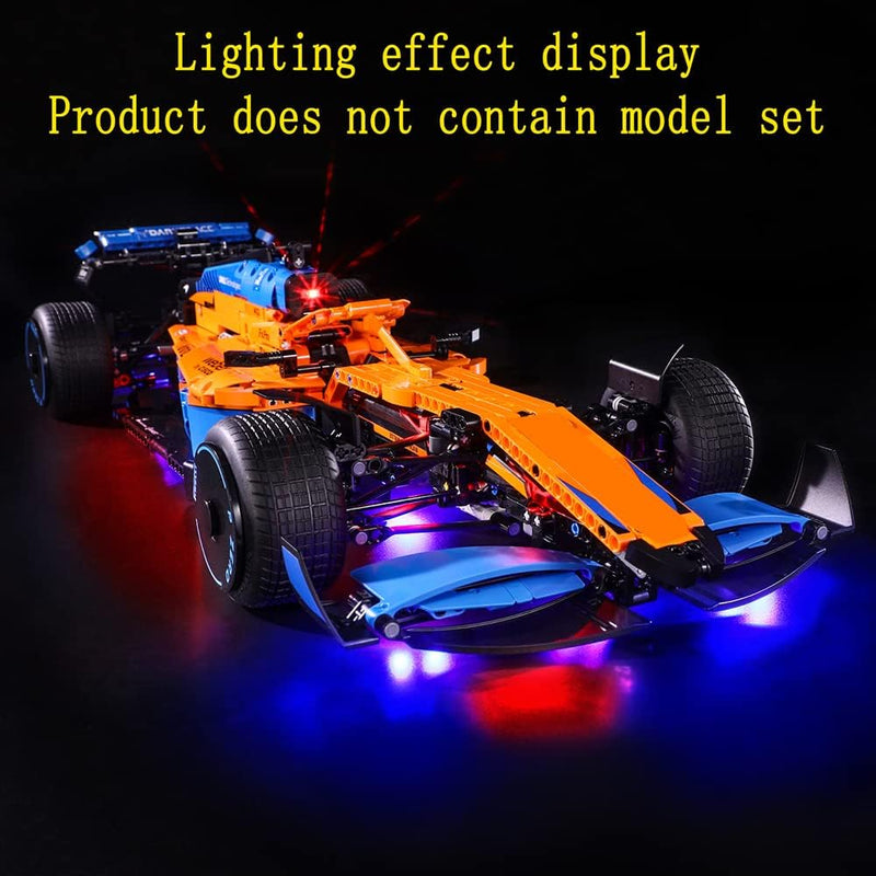 GEAMENT LED Licht-Set Kompatibel mit Lego McLaren Formel 1 F1- Beleuchtungsset für Technic 42141 Bau