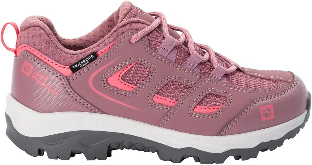 Jack Wolfskin Unisex VOJO TEXAPORE LOW K Wanderschuhe 34 EU Ash Mauve, 34 EU Ash Mauve