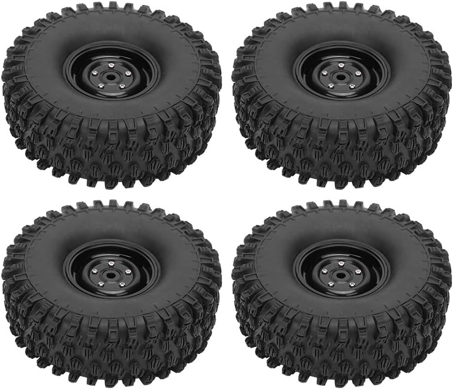 4 Stück 1.9-Zoll-Felgengummi-Reifenhaut,1/10 RC-Reifen, aufblasbare Reifen-Upgrade-Ersatzteile Remot