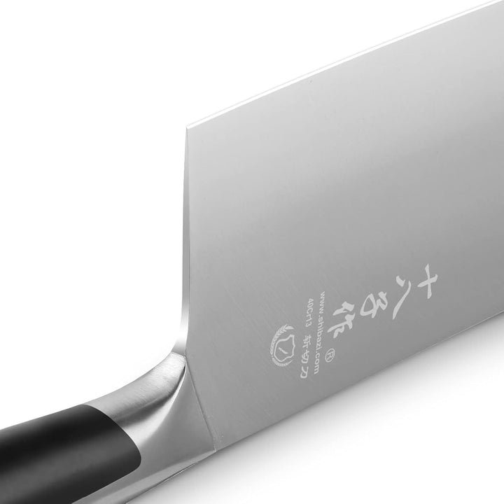 SHI BA ZI ZUO Chinesisches Gemüsemesser 7,5-Zoll-Cleaver Chopper Slicer-Messer mit ergonomischem Gri