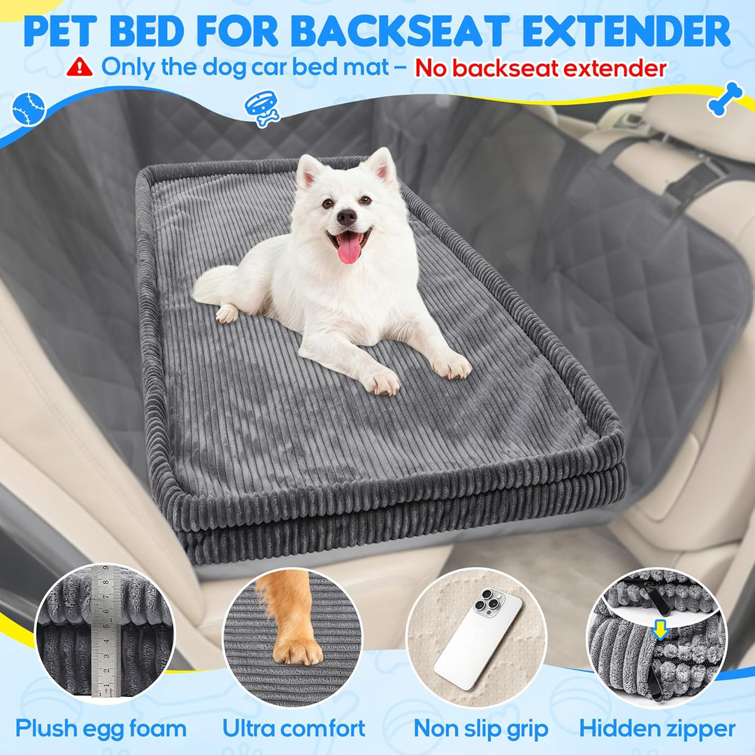 Loiion Hundebett Grosse Hunde Auto, rutschfeste Hundematte Auto, Weicher Rücksitz Autodecke Hund Rüc