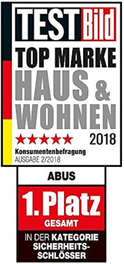 ABUS Sicherheits-Winkelschliessblech für Haustüren SSB400 - für linke und rechte Türen - 300 x 20 x
