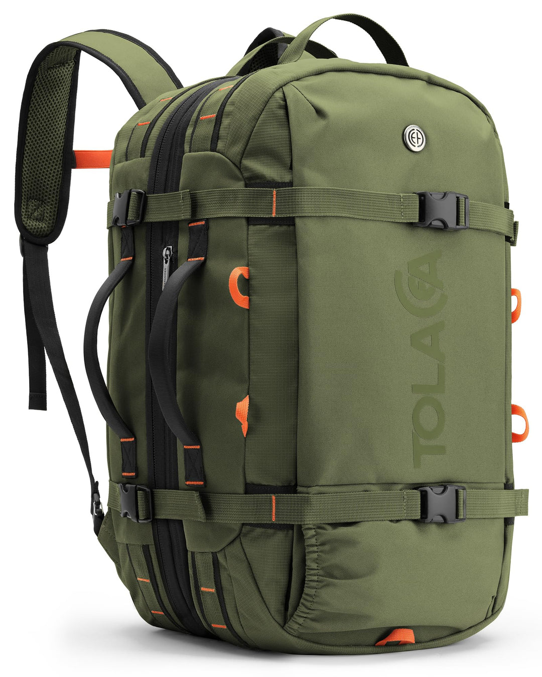 Tolaccea Reiserucksack, Handgepäck Rucksack Flugzeug, TSA-Freundlicher Laptop Rucksack 15,6 Zoll, Er