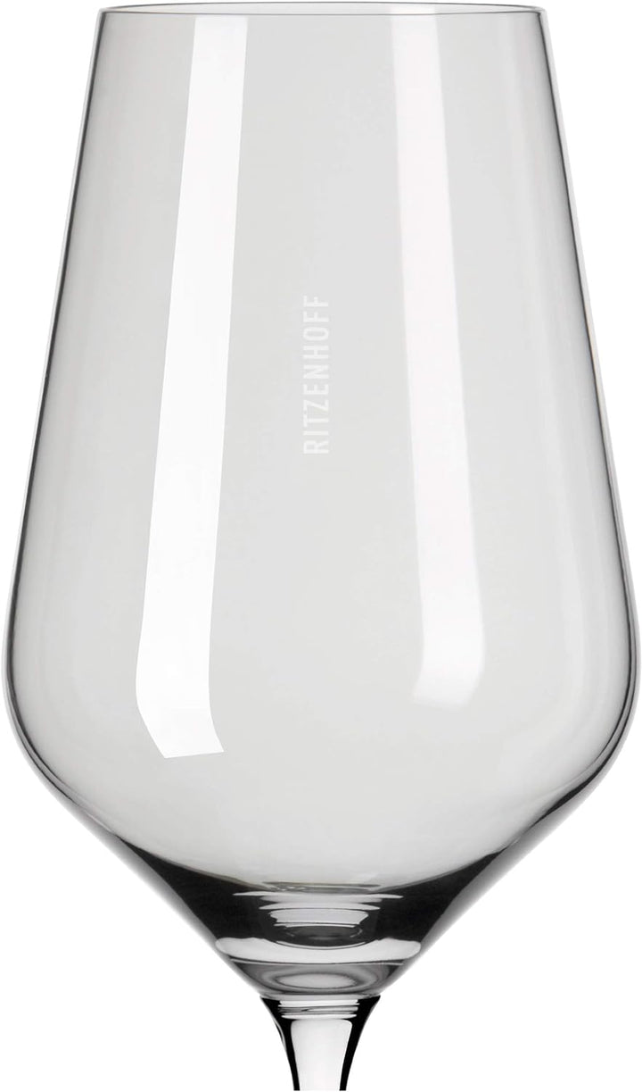 RITZENHOFF 3641002 Weissweinglas 300 ml – Serie Fjordlicht Nr. 2 – 2 Stück mit Farbverlauf Grey – Ma