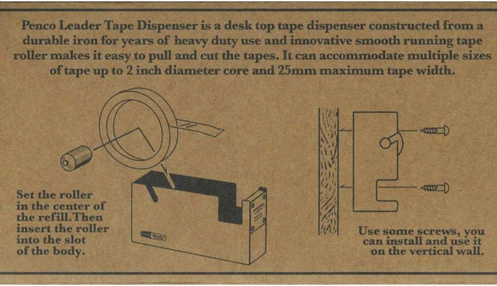 HIGHTIDE Penco Tape Dispenser: 0.98 in. breite (Elfenbein)