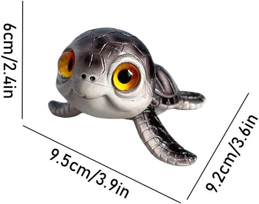 Schildkröten-Miniatur, Sammlerfigur, Dekoration, Mini-Gartenskulptur, Schildkrötentier, für Mutterta