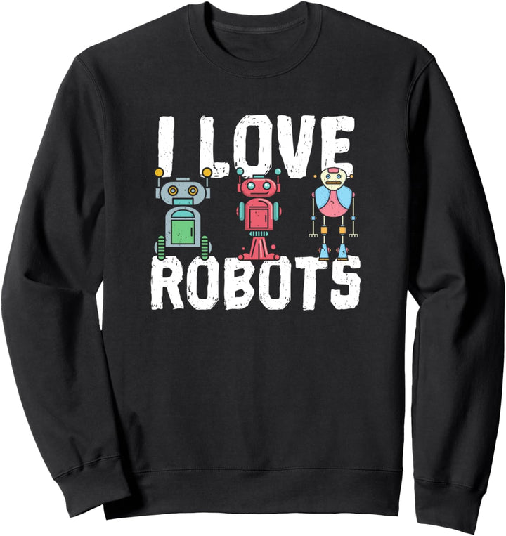 Robot shirt Kinder Jungen Technikfreund Roboter Sweatshirt