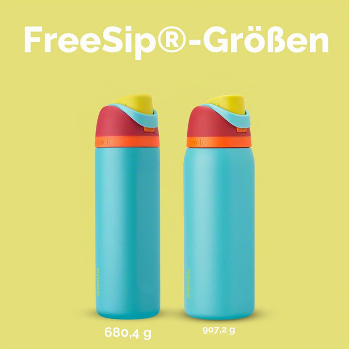 Owala FreeSip Isolierte Edelstahl Trinkflasche mit Strohhalm, 710 ml – BPA-frei, optimal für Sport,