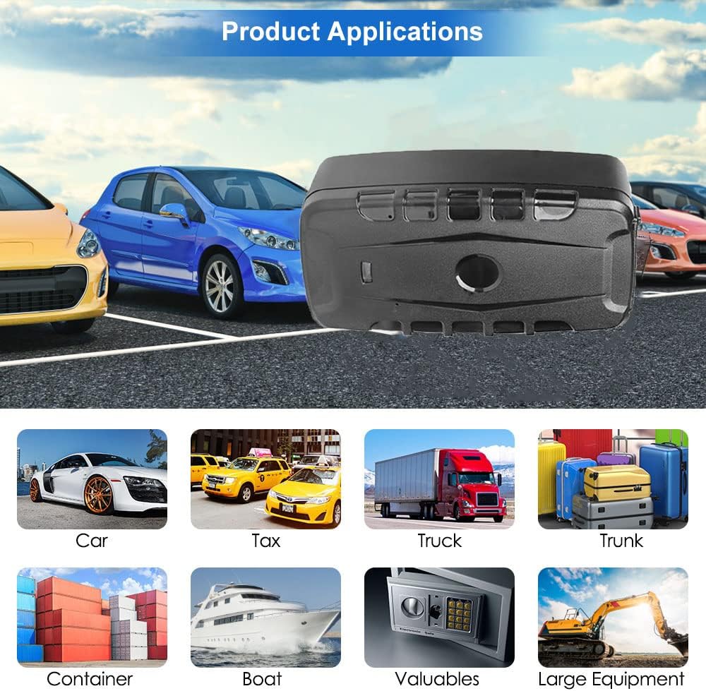 Winnes 4G GPS Tracker Auto, App-Echtzeit-Tracking, IP67 wasserdicht, robuster GPS-Tracker mit kosten