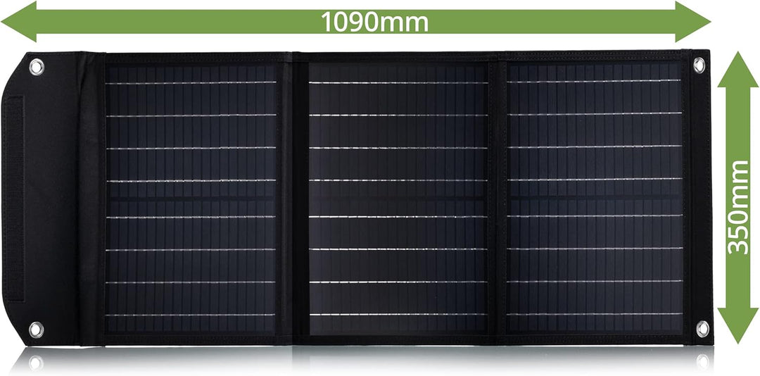 Bresser Solar Ladegerät 40W mit 1x DC- und 3x USB-A-Anschlüssen inkl. USB-A-Buchse mit QC3.0 zur Sch