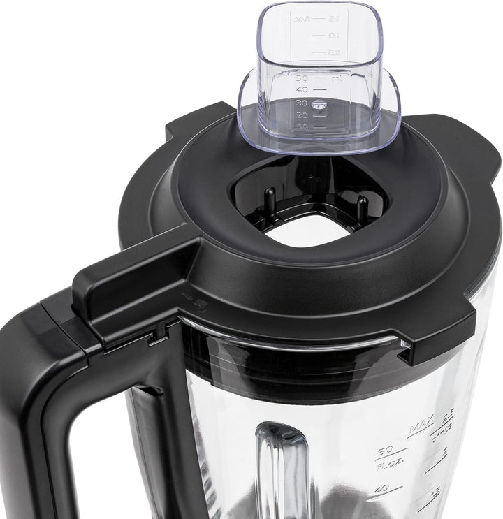 KeMar Standmixer 2-in-1 Edelstahl silber - 1,5l Glasbehälter 5 Programme 1000W abnehmbare Klinge - S