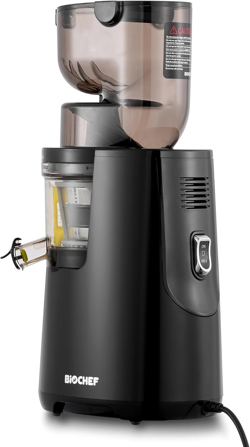 BioChef Atlas Whole Slow Juicer - Für ganze Früchte/Entsafter / 250W / mit dualem breitem Einfüllsys