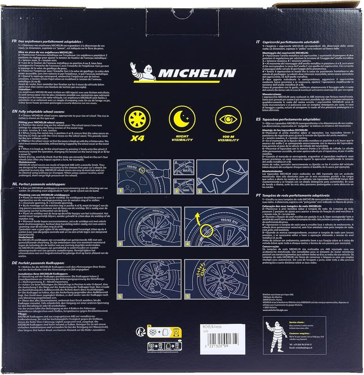 MICHELIN 009114 Felgensatz, 4 Stück, 15 Zoll, NVS 49, zweifarbig, 15 Zoll