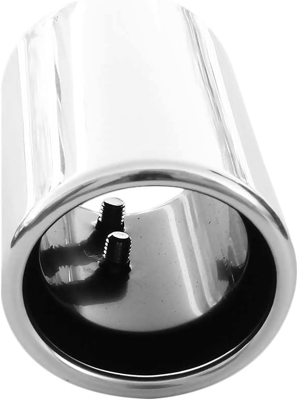 Auspuffblende Endrohr Auspuff Universell Schalldampf Edelstahl Rund bis 58mm Chrom AutoHobby