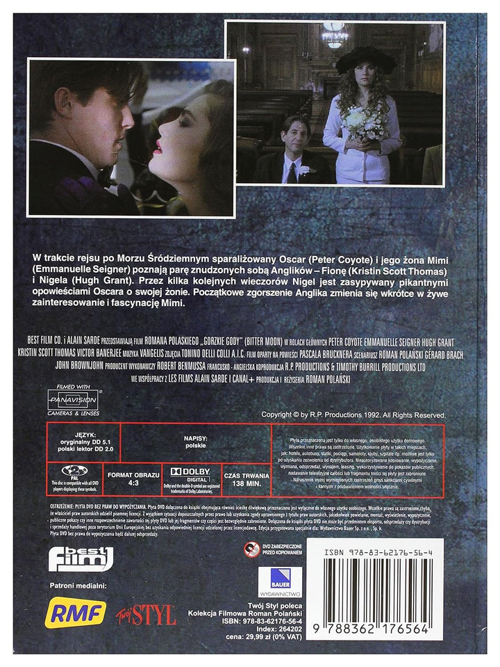 Bitter Moon (booklet) [DVD]+[KSIĄŻKA] [Region 2] (IMPORT) (Keine deutsche Version), DVD