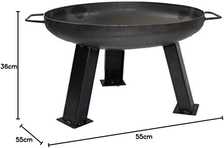 Firm Ø 600 mm Grillschale 60 cm inkl. 3 Füsse und 2 Griffe