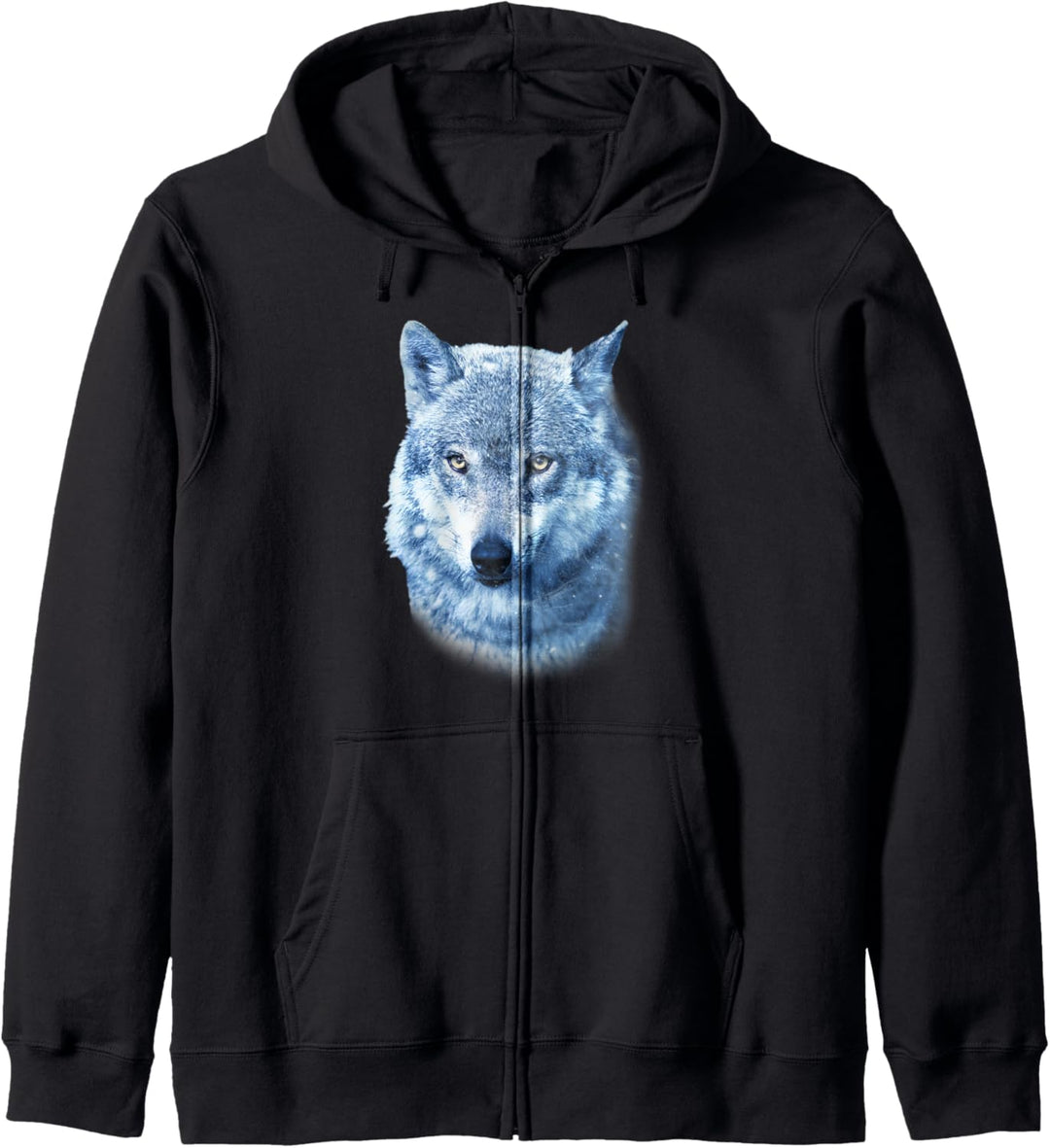 Wolf Illustration Design Kapuzenjacke