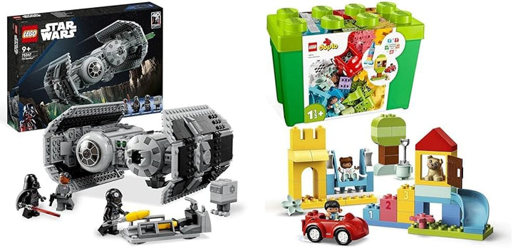 LEGO Star Wars TIE Bomber Modellbausatz mit Darth Vader Minifigur & 10914 DUPLO Deluxe Steinebox Bun