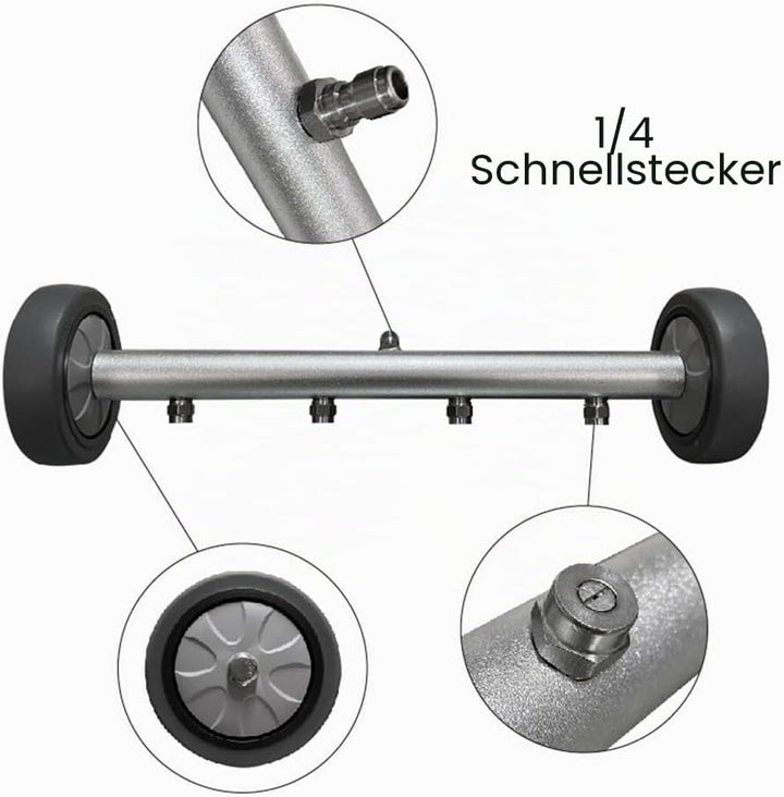 Hochdruckreiniger AutowäSche Fahrgestellwaschanlage Wasserbesen mit 45-Grad-Winkelstange Unterwagenr