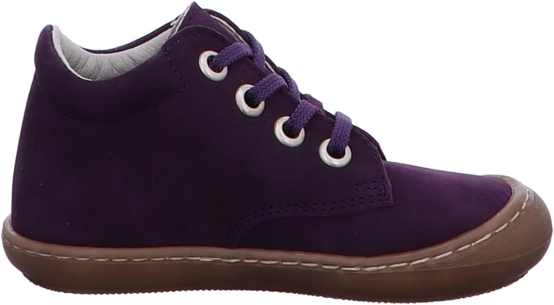 Däumling Mädchen Salli Sneaker 22 EU Schmal Country Aubergine, 22 EU Schmal Country Aubergine
