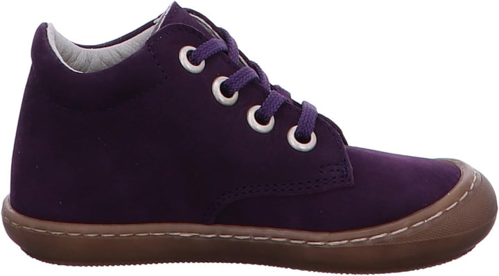 Däumling Mädchen Salli Sneaker 22 EU Schmal Country Aubergine, 22 EU Schmal Country Aubergine