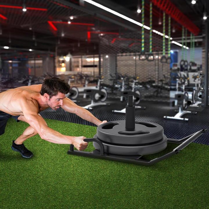 BeneLabel Gewichtsschlitten, Fitness Schlitten Teppich Gras Trainingsschlitten Indoor Outdoor Sportl