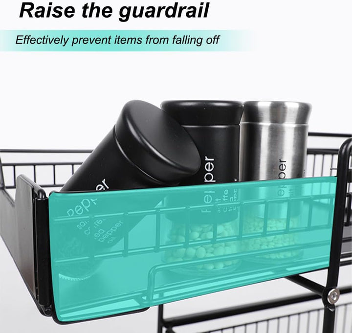 2 Tier Organizer mit Speicher Unter Waschbecken Schiebeschrank Korb herausziehen Snack Organizer Küc