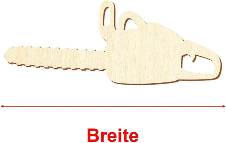 Holz Kettensäge - Deko Basteln 5-50cm, Grösse:30cm, Pack mit:1 Stück 30cm 1 Stück, 30cm 1 Stück