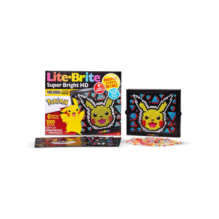 Basic Fun Lite-Brite Pokemon LED-Zeichenbrett mit Farben, beleuchtetes Spielzeug für Kinder