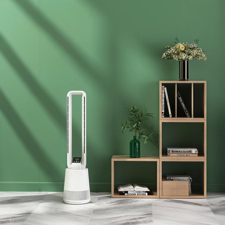 Avilia - Leiser Turmventilator mit Fernbedienung und LED-Display, 3 Geschwindigkeiten, Timer und Osz