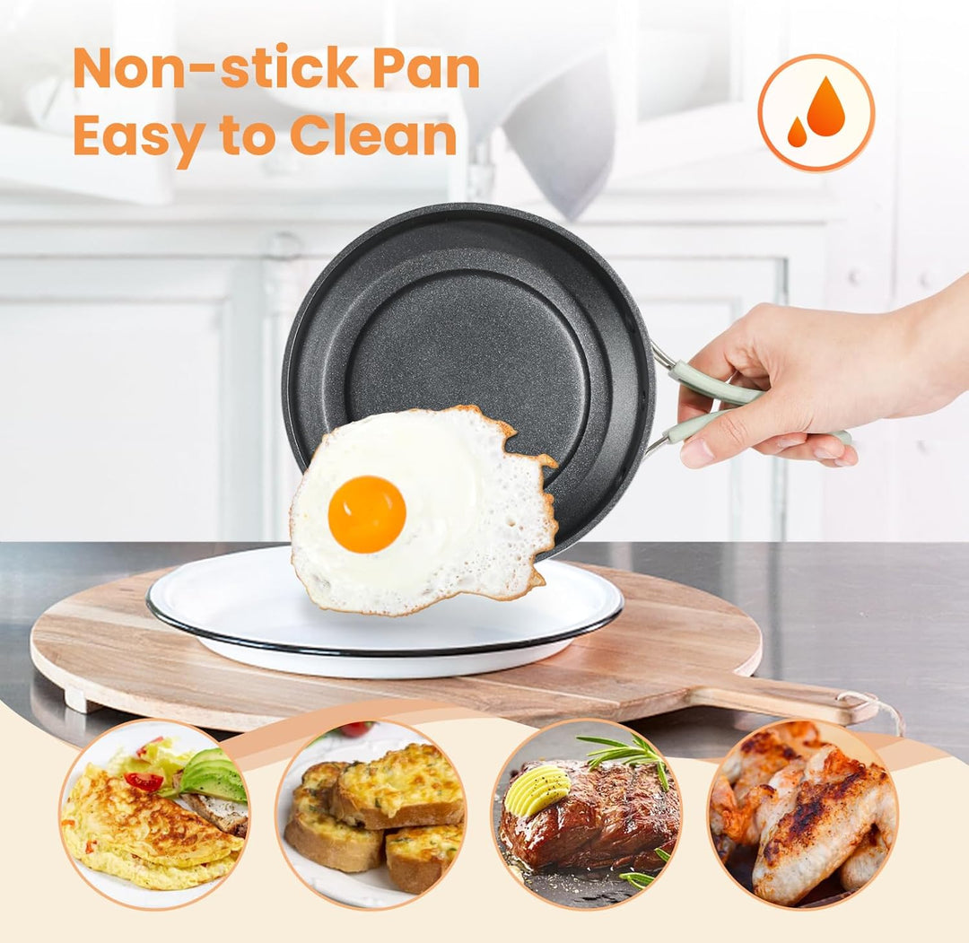 ENFRIFAM Elektrischer Hot Pot mit Faltbare Handhaben, Tragbar Multikocher mit Hotpot und Bratpfanne