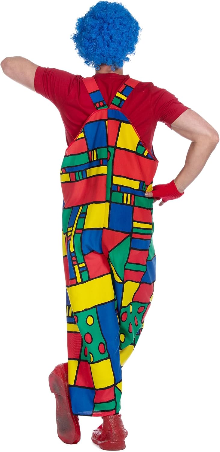 Herren-Kostüm Clown-Latzhose, Gr. 54-56 56 Bunt, 56 Bunt