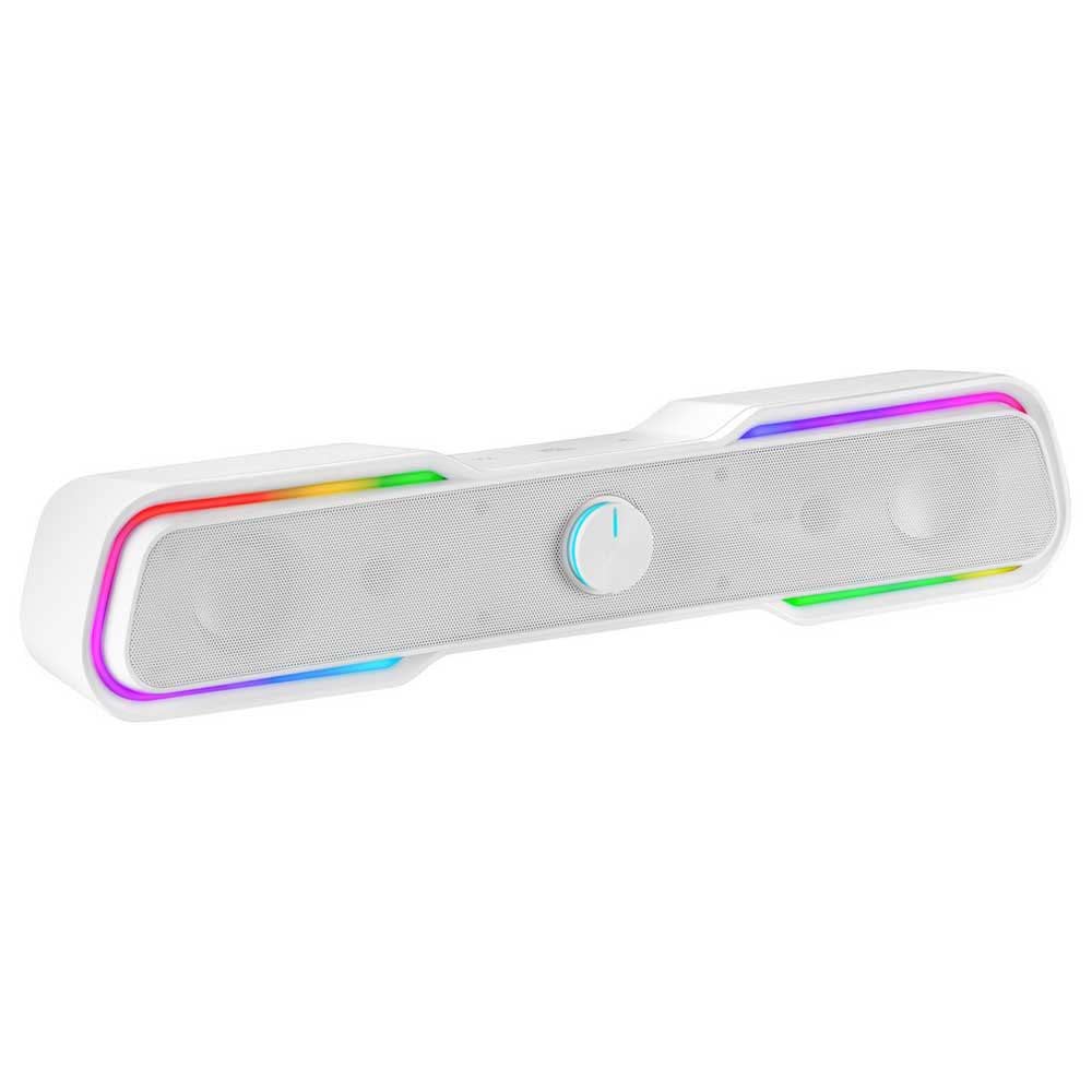 Mars Gaming MSBXW Weiss, RGB Soundbar, Bluethooth 5.0 + Jack 3.5, DSP Sound 10W, MSBXW