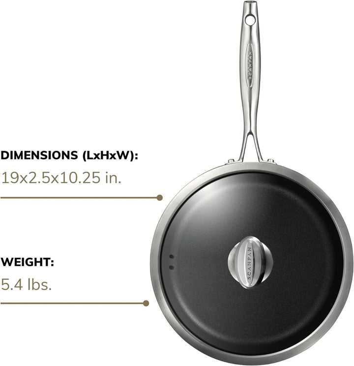 Scanpan 68102600 Schmorpfanne mit Deckel - Pro IQ, 26 cm
