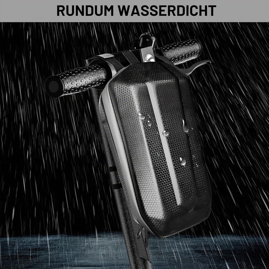 3L E Scooter Tasche für Roller wasserdichte Rollertasche Grosser Kapazität Lenkertasche Schwarz Vord
