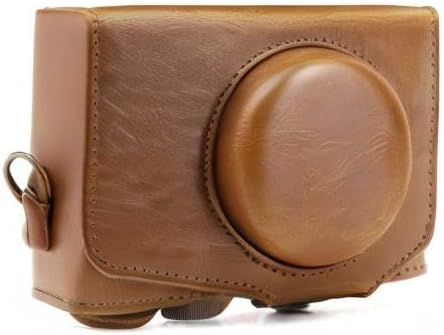 MegaGear MG1175 Canon PowerShot SX740 HS, SX730 HS Ever Ready Leder Kameratasche - Hellbraun, Hellbr