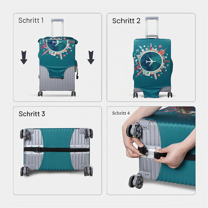 OrgaWise Kofferhülle Luggage Cover Gepäck Cover Gepäckabdeckung for Travel Luggage Schutzhülle Koffe