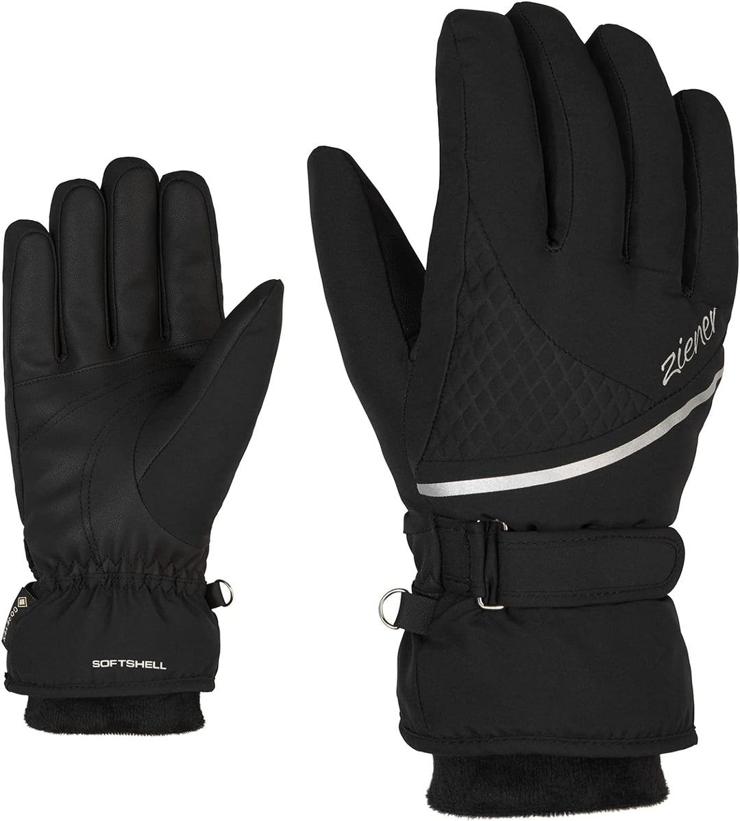 Ziener Damen Kiana Ski-Handschuhe/Wintersport | wasserdicht, atmungsaktiv, warm, Gore-Tex, , 6 Schwa