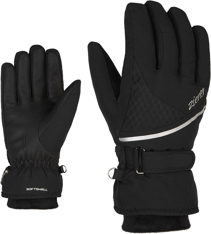 Ziener Damen Kiana Ski-Handschuhe/Wintersport | wasserdicht, atmungsaktiv, warm, Gore-Tex, , 6 Schwa
