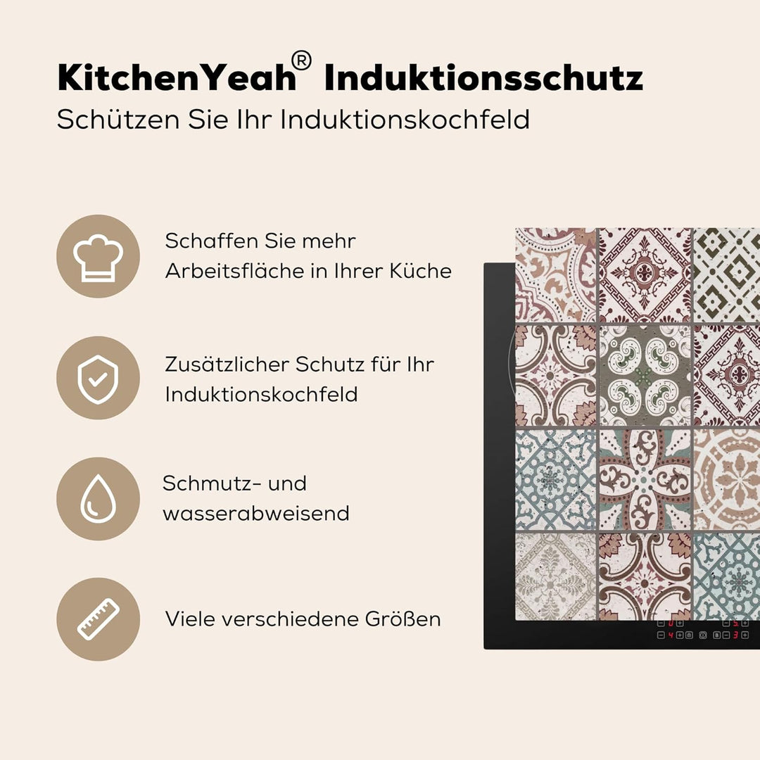KitchenYeah© Herdabdeckplatte Einteilig Ceranfeld Abdeckplatte für Induktionsschutz Ceranfeldabdecku