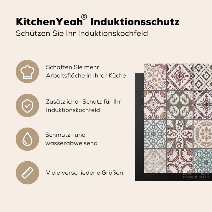 KitchenYeah© Herdabdeckplatte Einteilig Ceranfeld Abdeckplatte für Induktionsschutz Ceranfeldabdecku