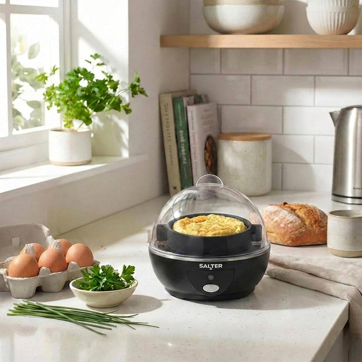 Salter Poach, Boil & Pop Eierkocher – 3-in-1 Omelett-Maker, gekochte oder pochierte Eier, Kapazität