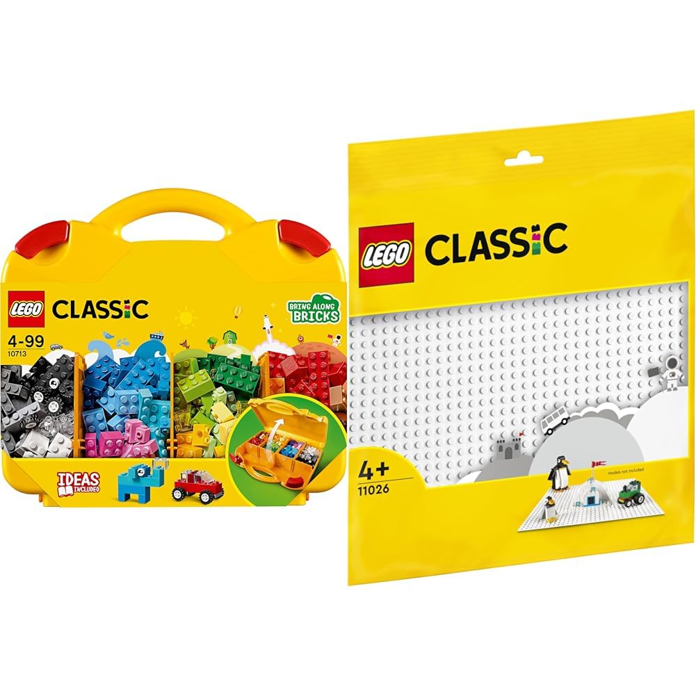 LEGO 10713 Classic Bausteine Starterkoffer – Farben Sortieren mit Aufbewahrungsbox, ab 4 Jahren & Bu