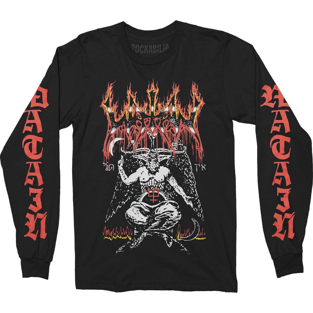 Watain 'Baphomet' (Black) Long Sleeve Shirt (medium)