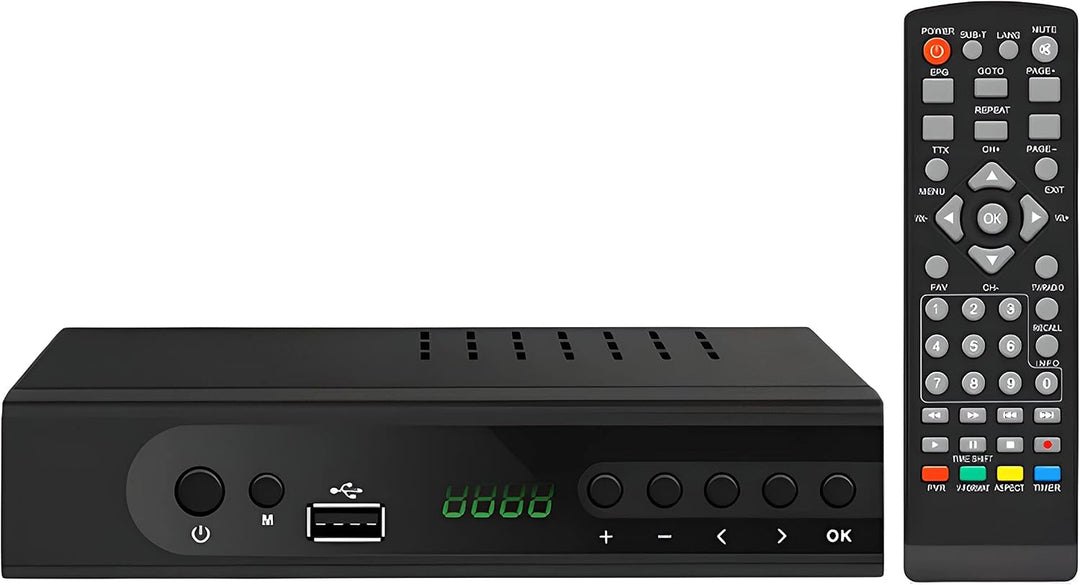 Retoo DVB-T2 Receiver, H.265 HEVC, Full HD 1080p, USB, HDMI, SCART