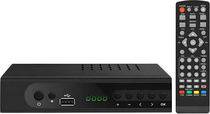 Retoo DVB-T2 Receiver, H.265 HEVC, Full HD 1080p, USB, HDMI, SCART